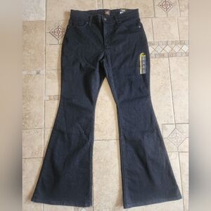 Lee Women's Dark Black Flare Jeans